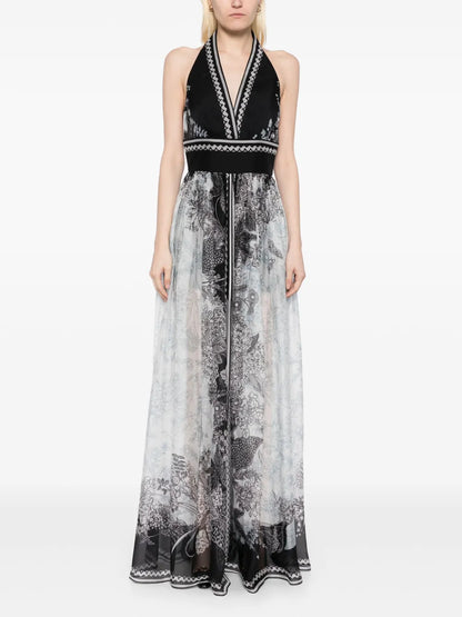 Printed Chiffon Dress