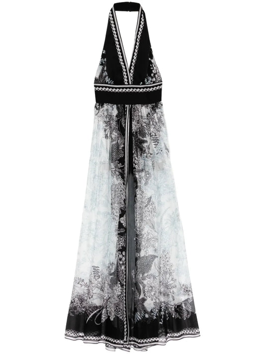 Printed Chiffon Dress