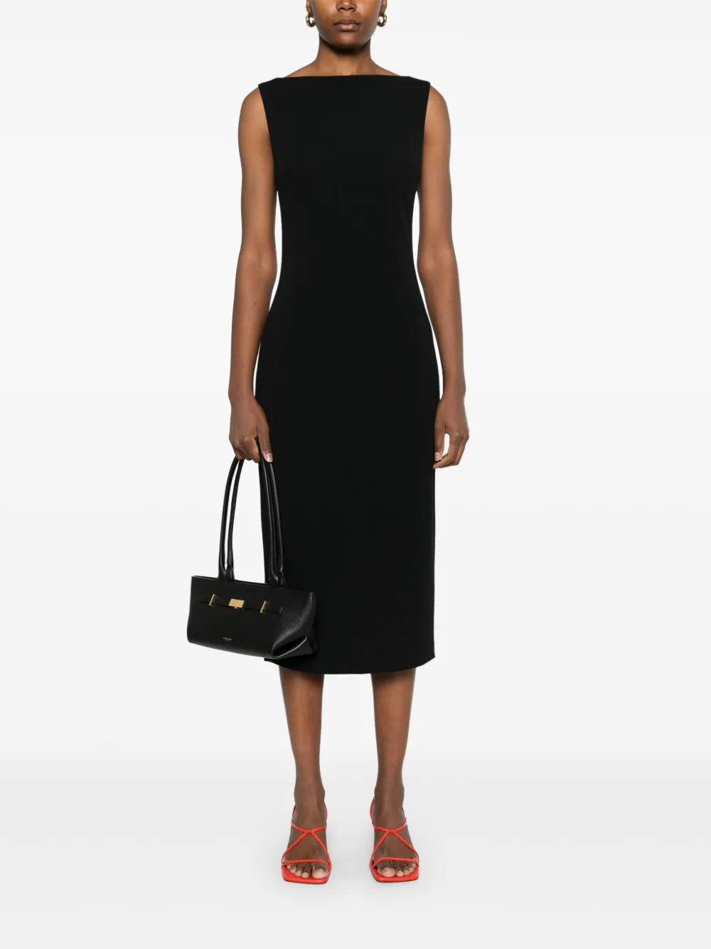Crepe Midi Dress