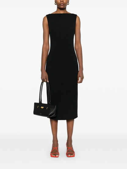 Crepe Midi Dress