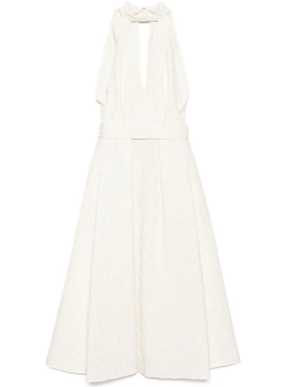 Embroidered Midi Dress