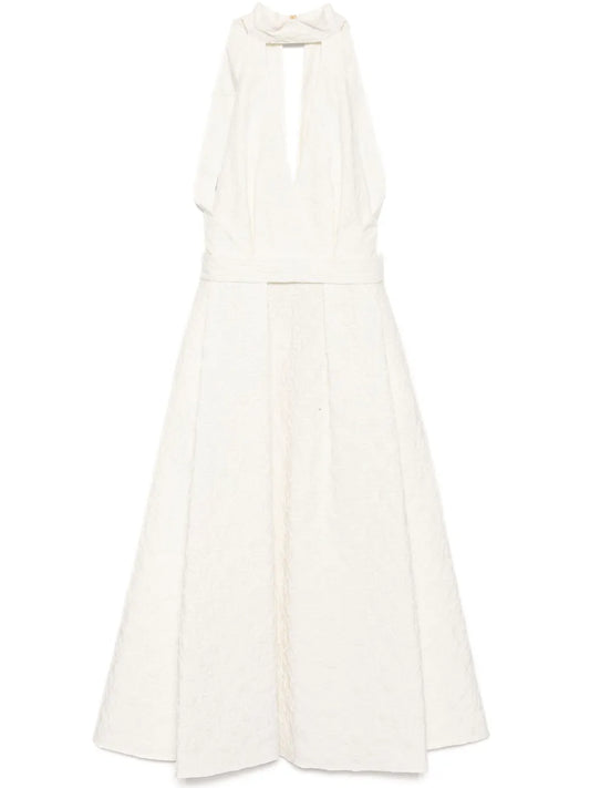 Embroidered Midi Dress