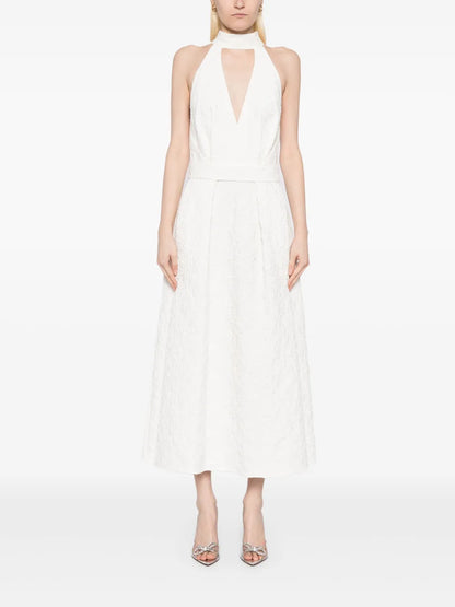 Embroidered Midi Dress