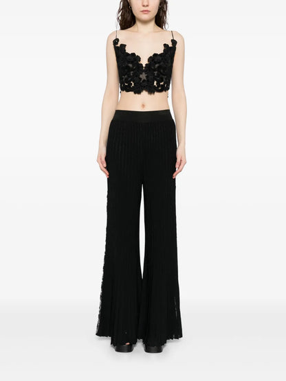 Knitted Flared Trousers