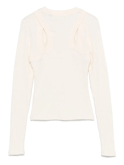 Ribbed Overlayer Top