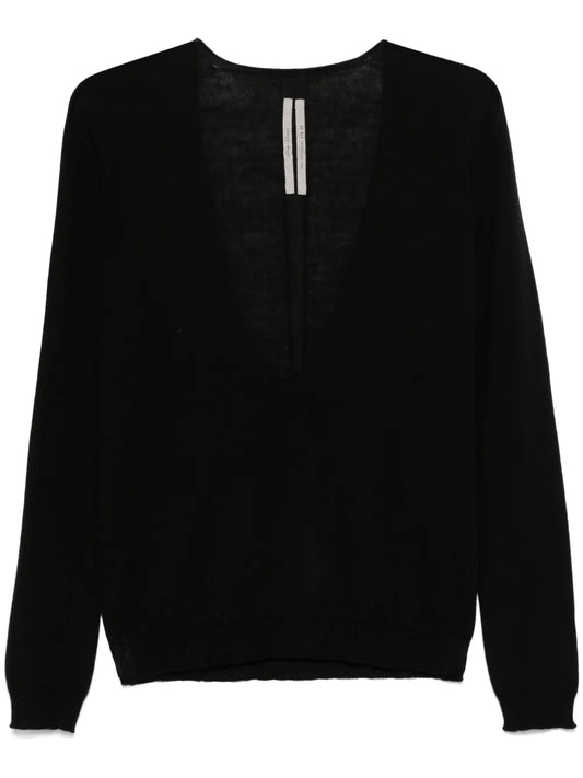 Plunging V-Neck Sweater