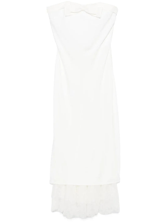 Bow-Detailed Midi Dress
