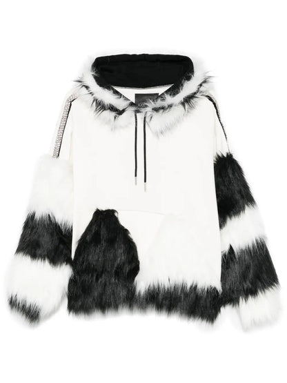 Faux Fur-Detailing Hoodie