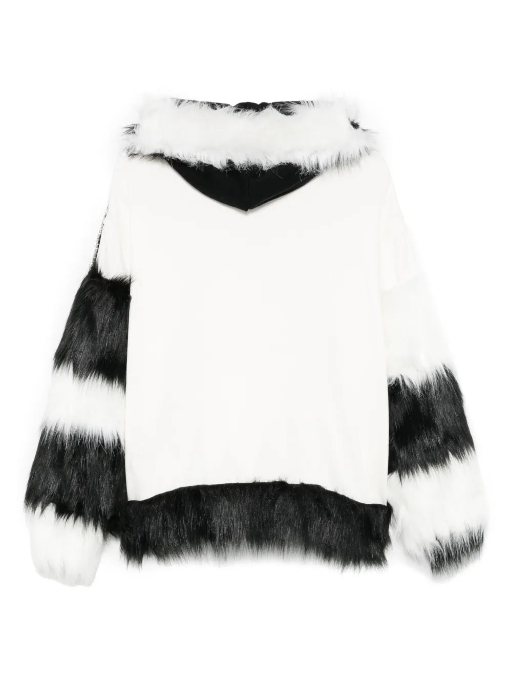 Faux Fur-Detailing Hoodie