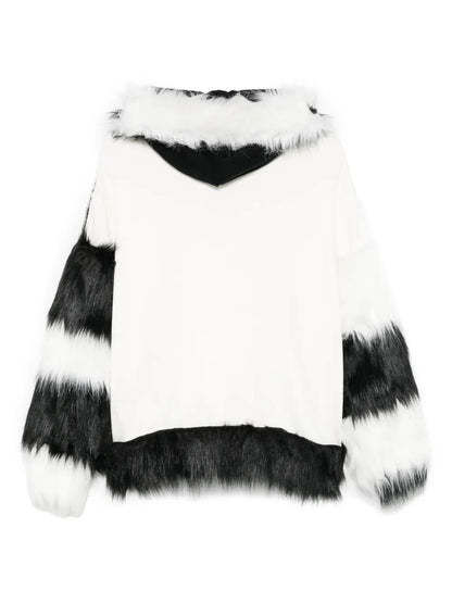 Faux Fur-Detailing Hoodie