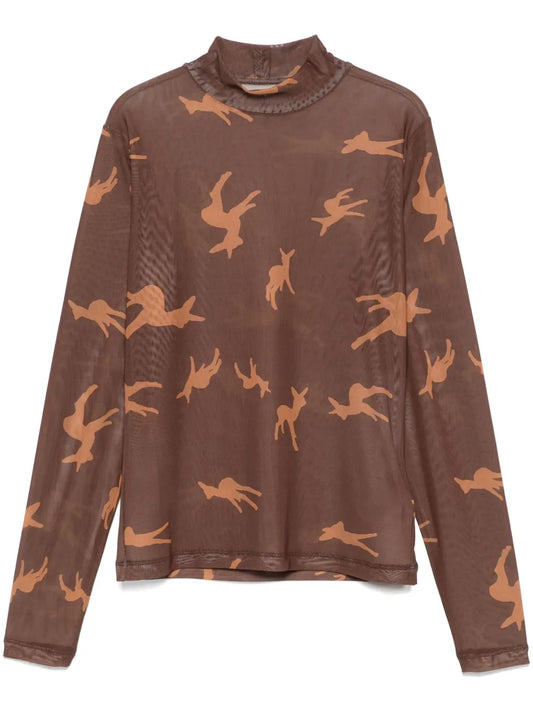 Deer-Print T-Shirt