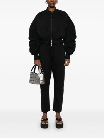 Ruched Bomber Jacket