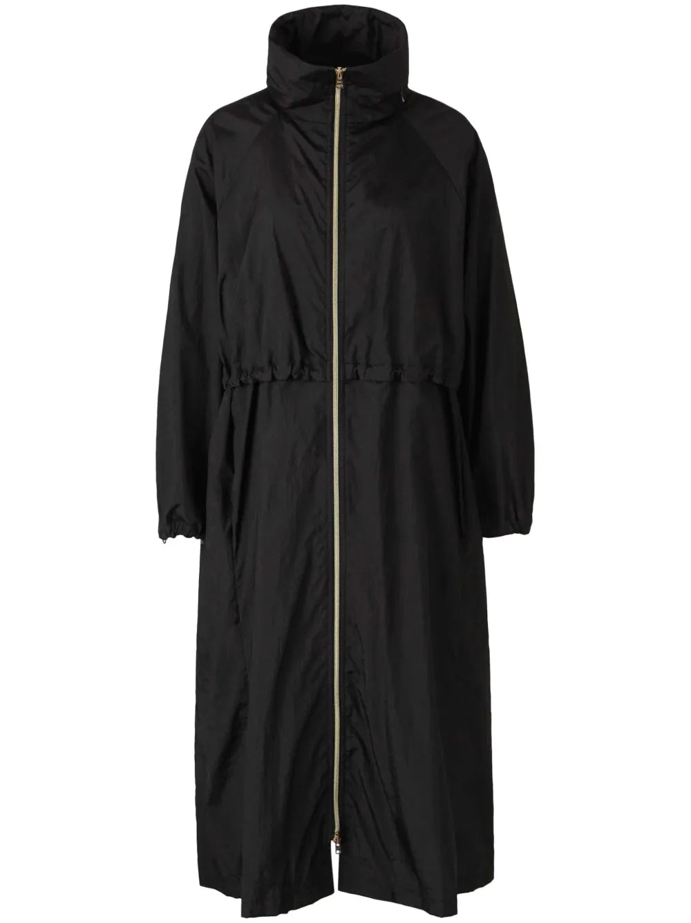 Concealed-Hood Trench Coat