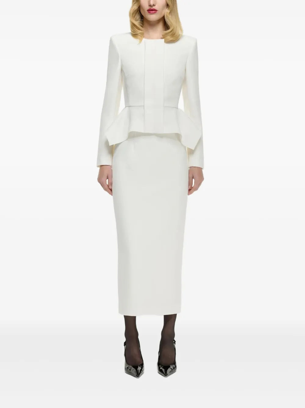 Crepe Midi Skirt