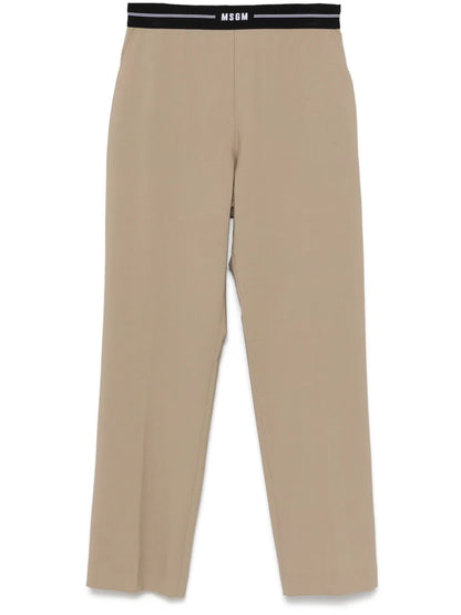 Logo-Waistband Trousers