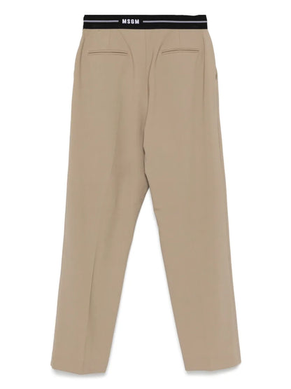 Logo-Waistband Trousers