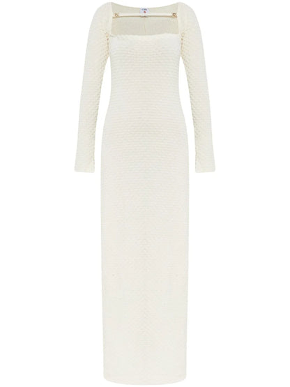 Textured Knitted Maxi Dress