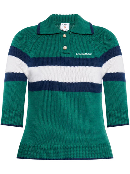 Colour-Block Polo Top
