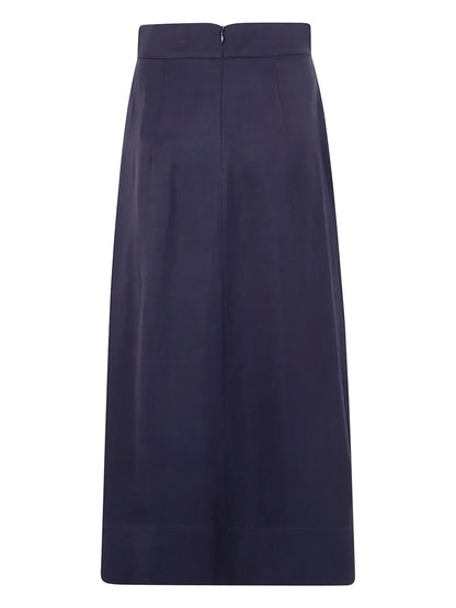 Pleated Midi Skirt