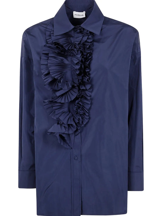 Ruffle-Detailing Blouse