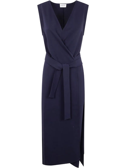 V-Neck Midi Dress