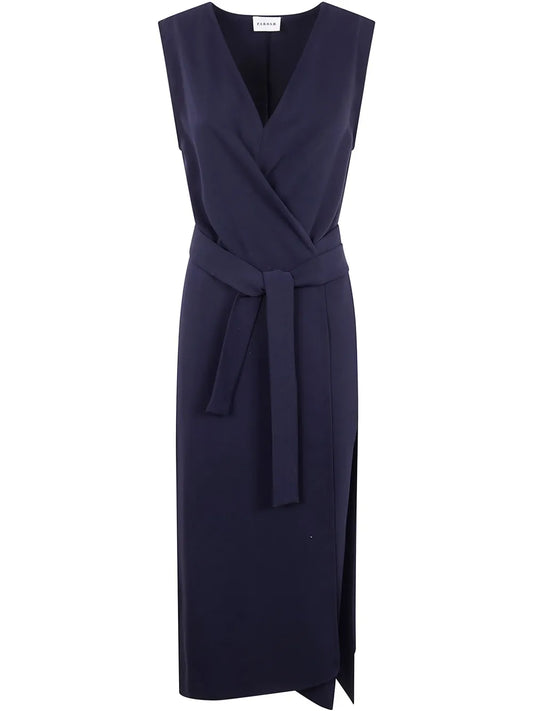 V-Neck Midi Dress