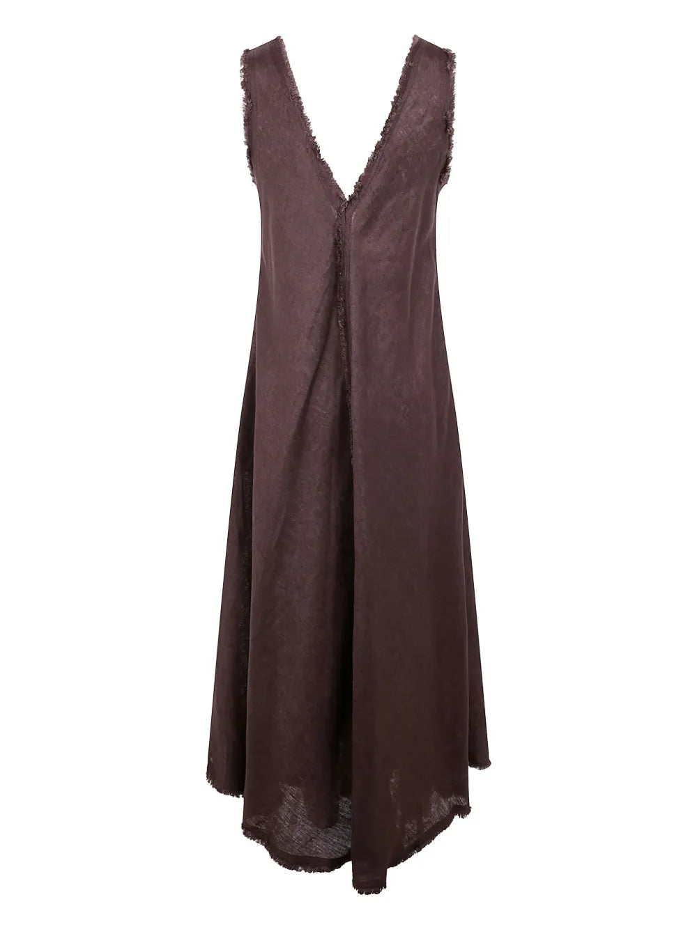 Fringe-Edge Maxi Dress