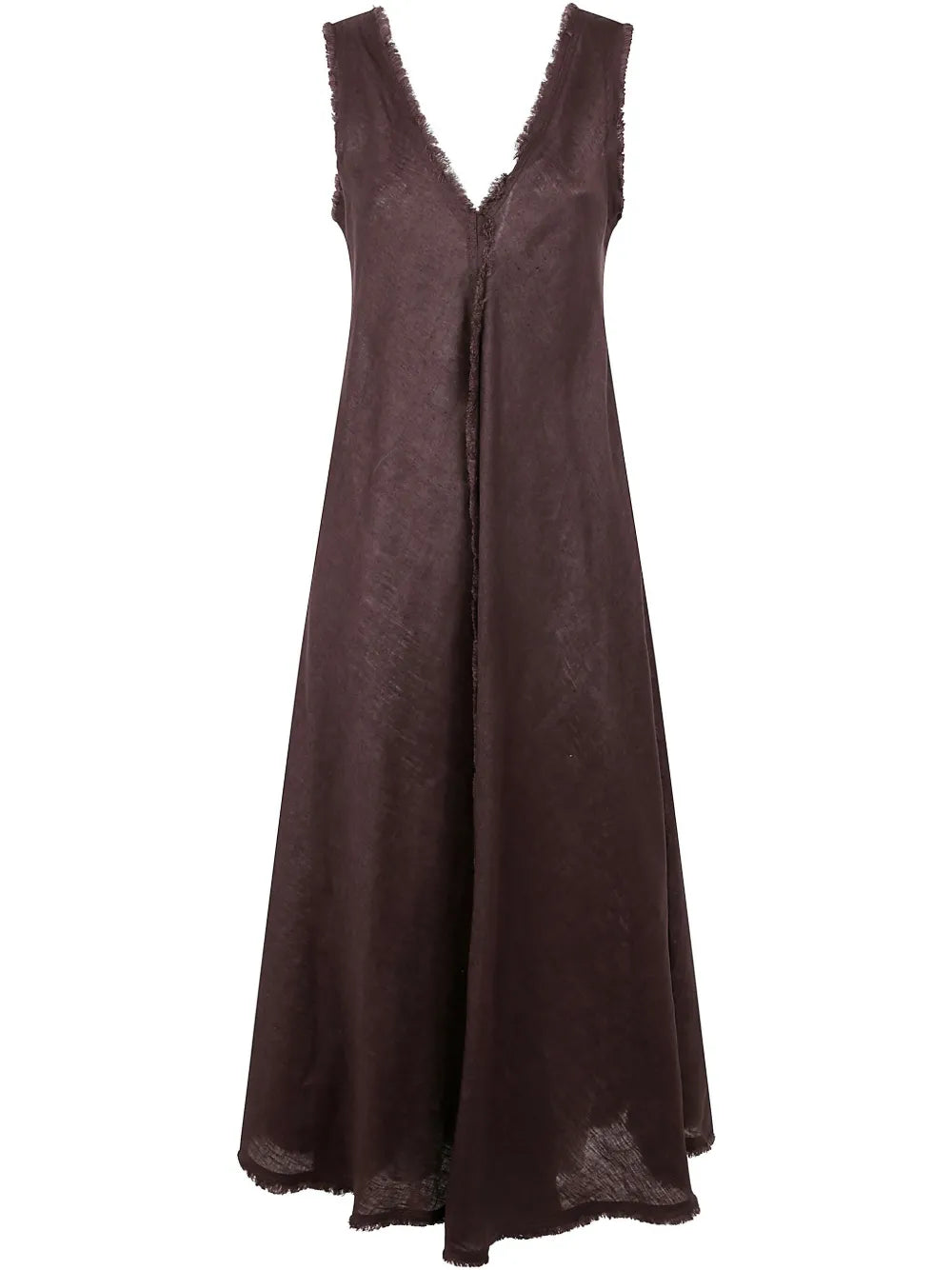 Fringe-Edge Maxi Dress