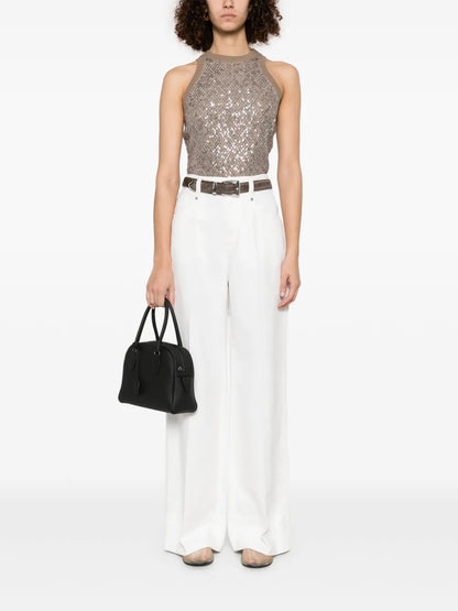 Sequinned Tank Top