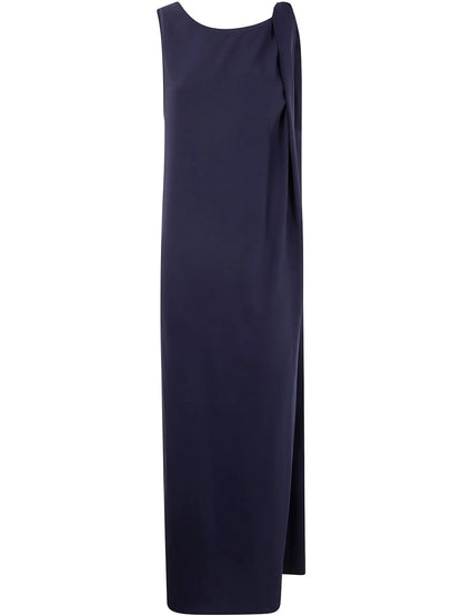 Knot-Shoulder Shift Dress