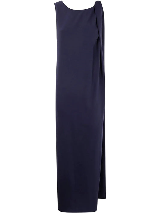 Knot-Shoulder Shift Dress