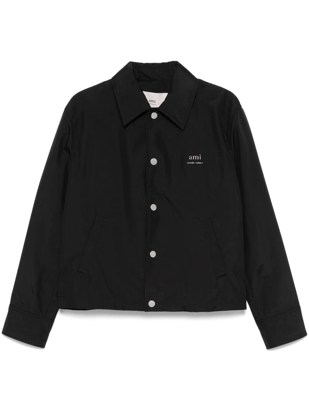 Logo-Lettering Shirt Jacket
