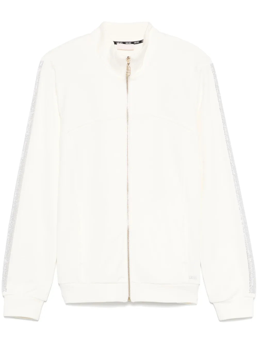 Rhinestone-Trimmed Track Jacket