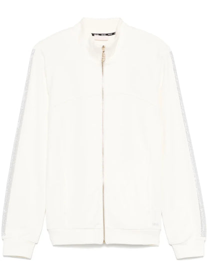 Rhinestone-Trimmed Track Jacket