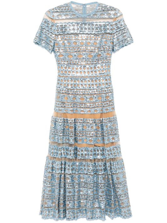 Embroidered Tulle Dress