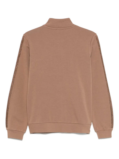 Rhinestone-Trimmed Track Jacket