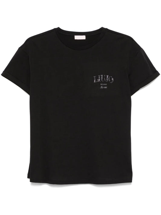 Rhinestone-Logo T-Shirt