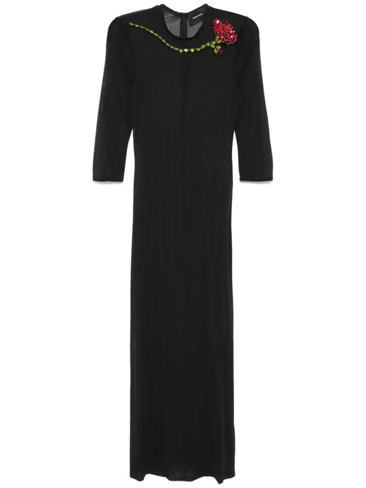 Ballet Mesh Column Dress