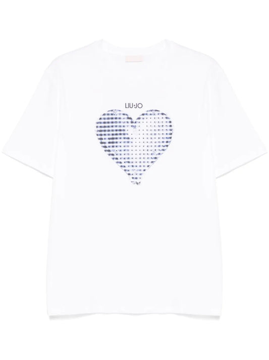 Heart-Print T-Shirt