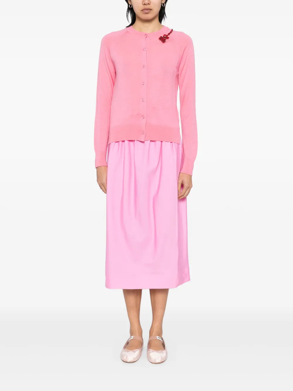 Elasticated Gathered Ruffle Tulip Skirt