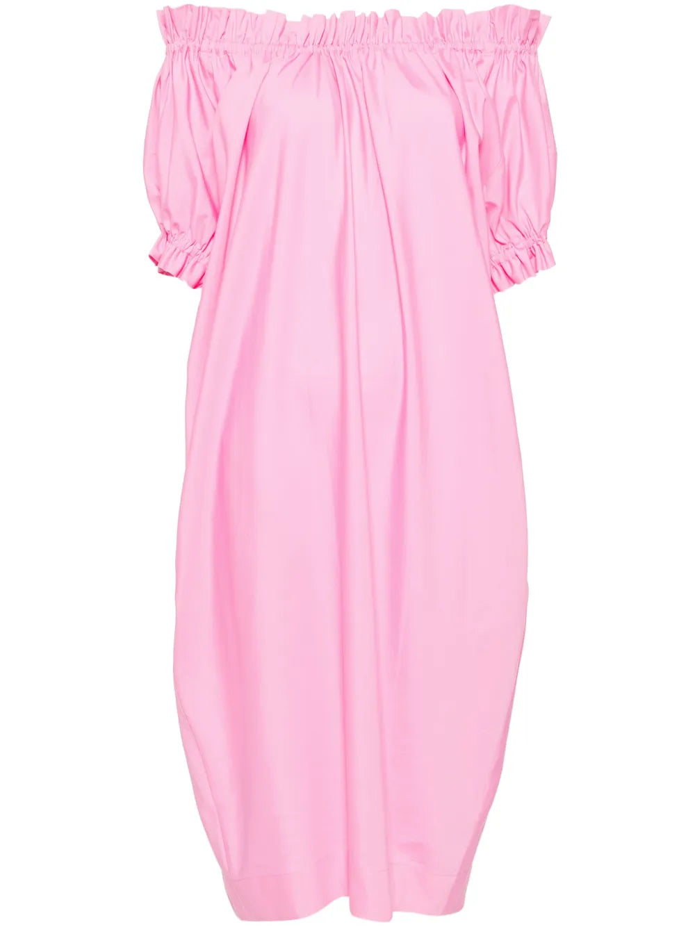 Elasticated Gathered Ruffle Tulip Dress