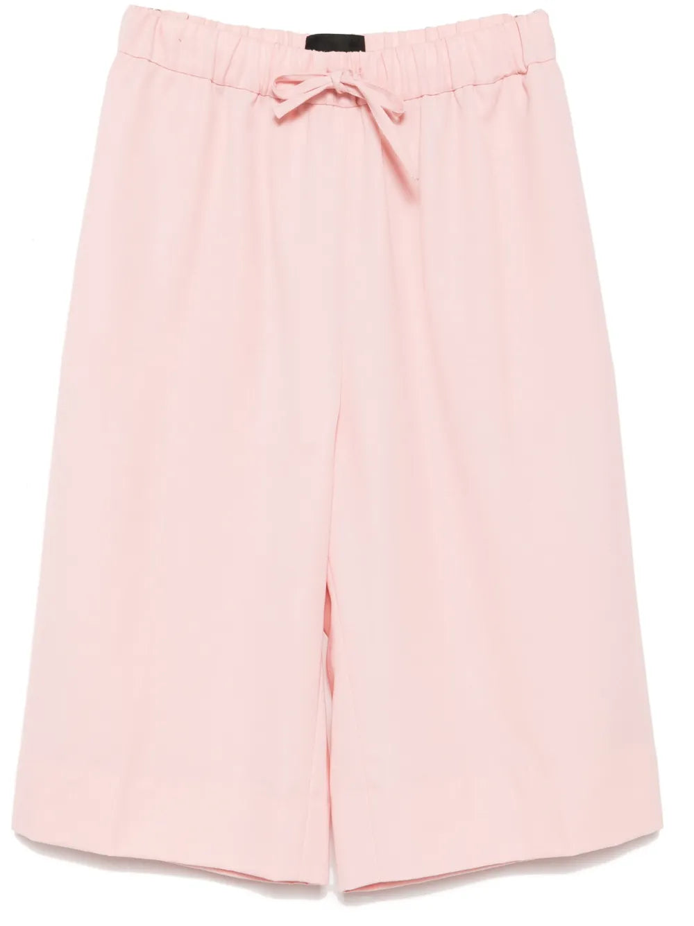 Wide-Leg Elasticated Long Shorts