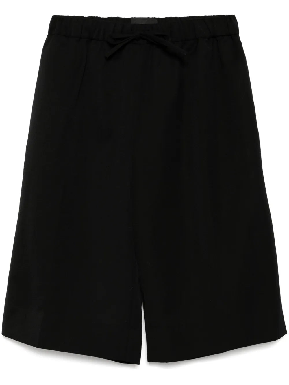 Wide-Leg Elasticated Long Shorts