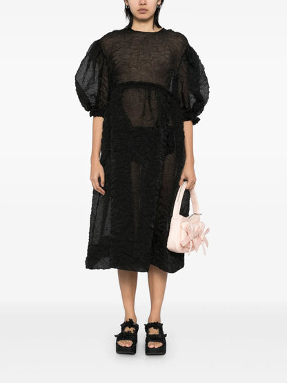 Ruffle Detail Smock Dress