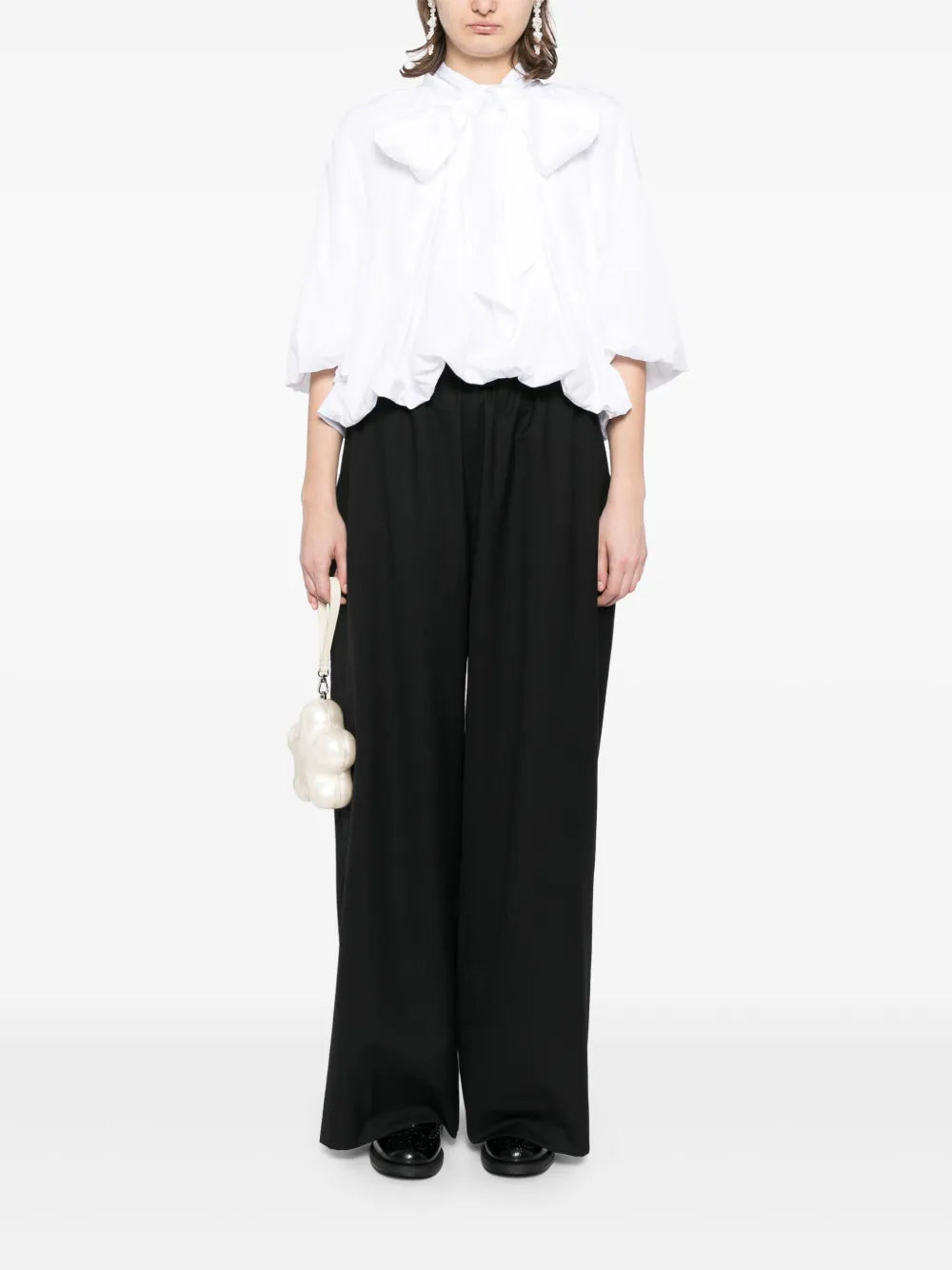 Wide-Leg Elasticated Pants