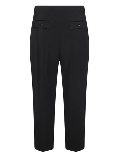 Dart-Detail Crepe Trousers