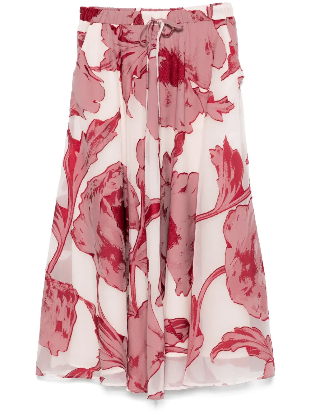 Drawstring Midi Skirt