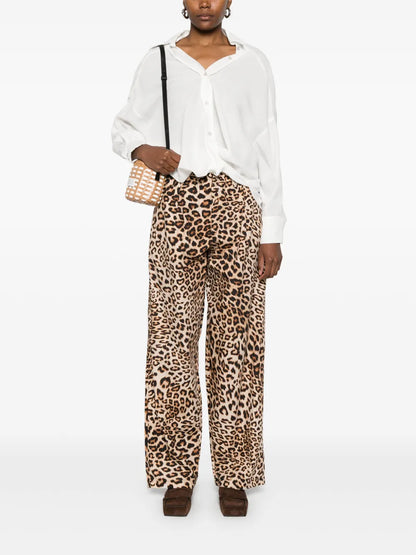 Leopard-Print Trousers