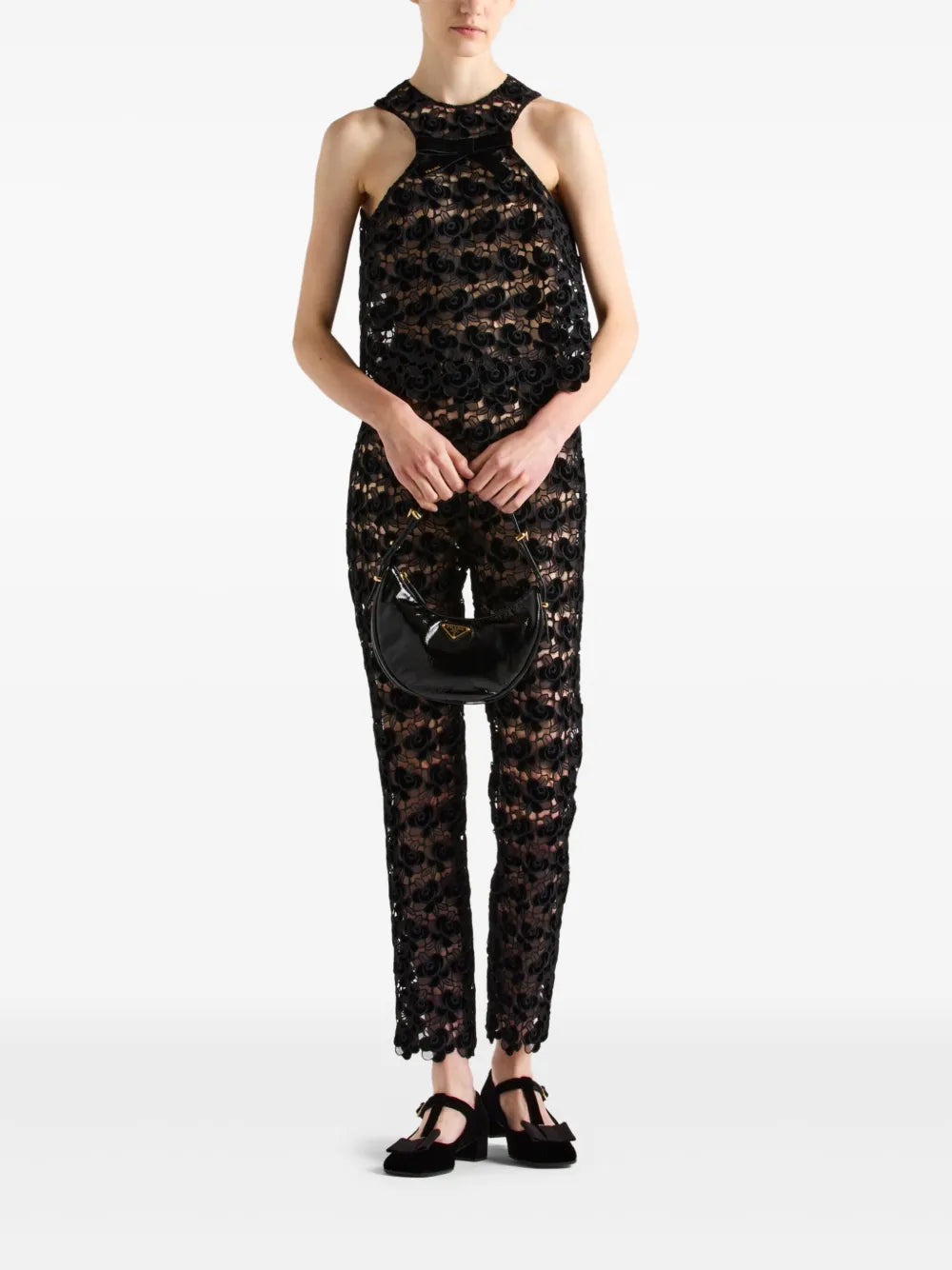 Guipure-Lace Trousers