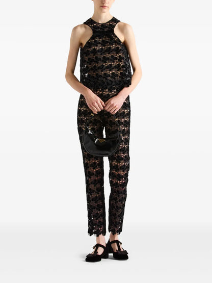 Guipure-Lace Trousers